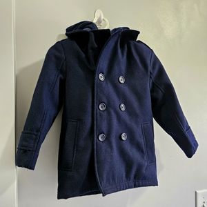 London Fog Hooded Pea Coat